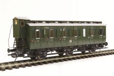 Lenz 41162-01 - 0 - Abteilwagen preußische Bauart C3, 2. Klasse mit Bremserhaus, DB, Ep. III